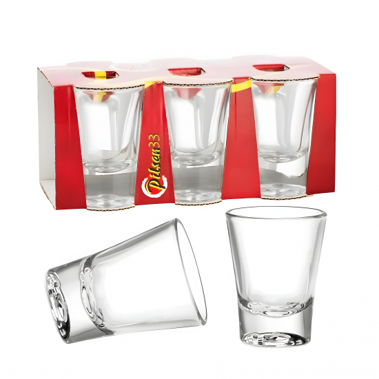 Glass Cups Set - 6 Pcs
